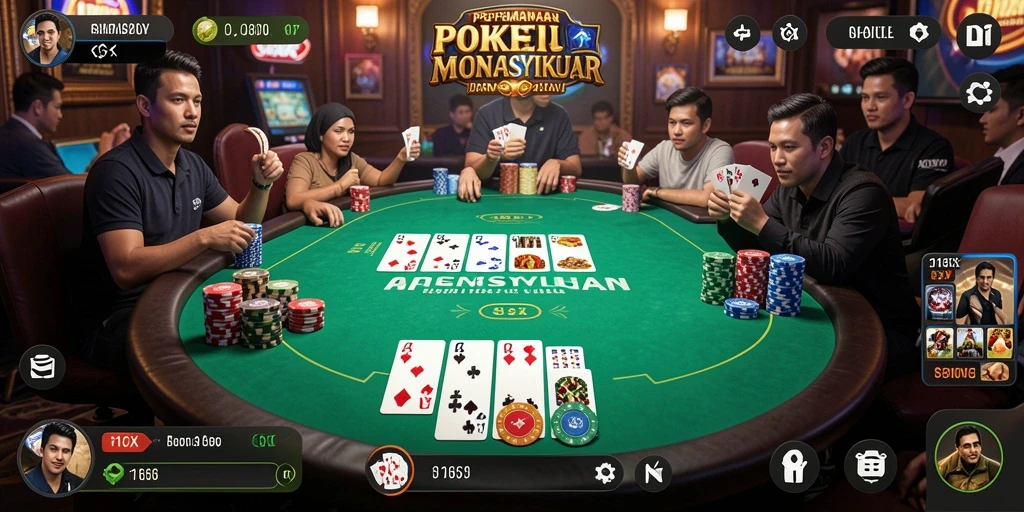 Tampilan gameplay seru di aplikasi Poker 116X.