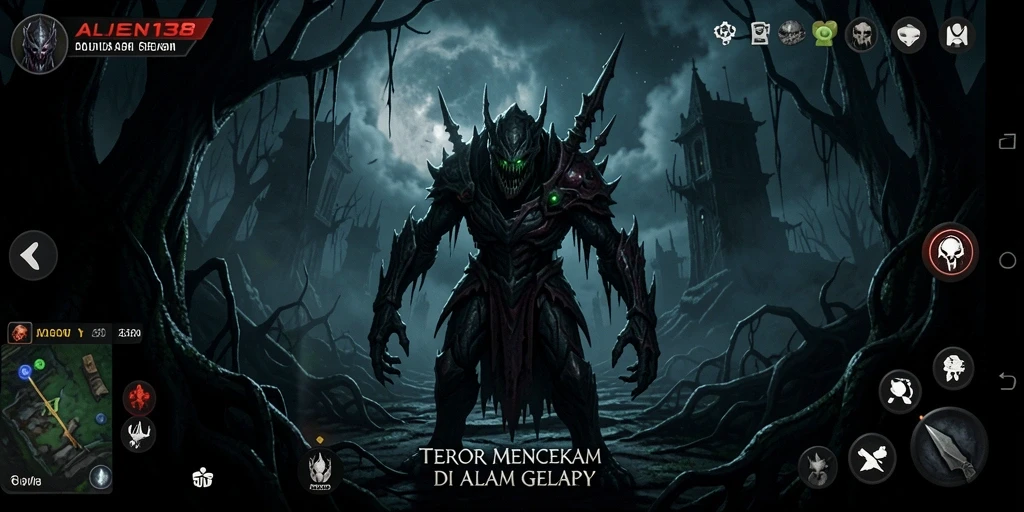 Gameplay menyeramkan ALIEN138 dengan suasana mencekam.