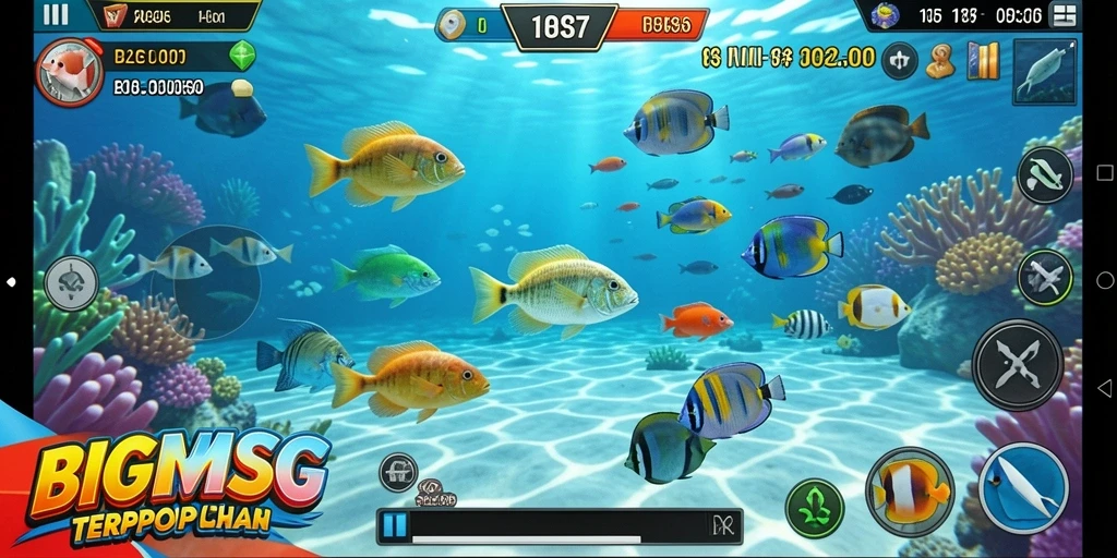 Screenshot gameplay Tembak Ikan yang seru dan menantang.