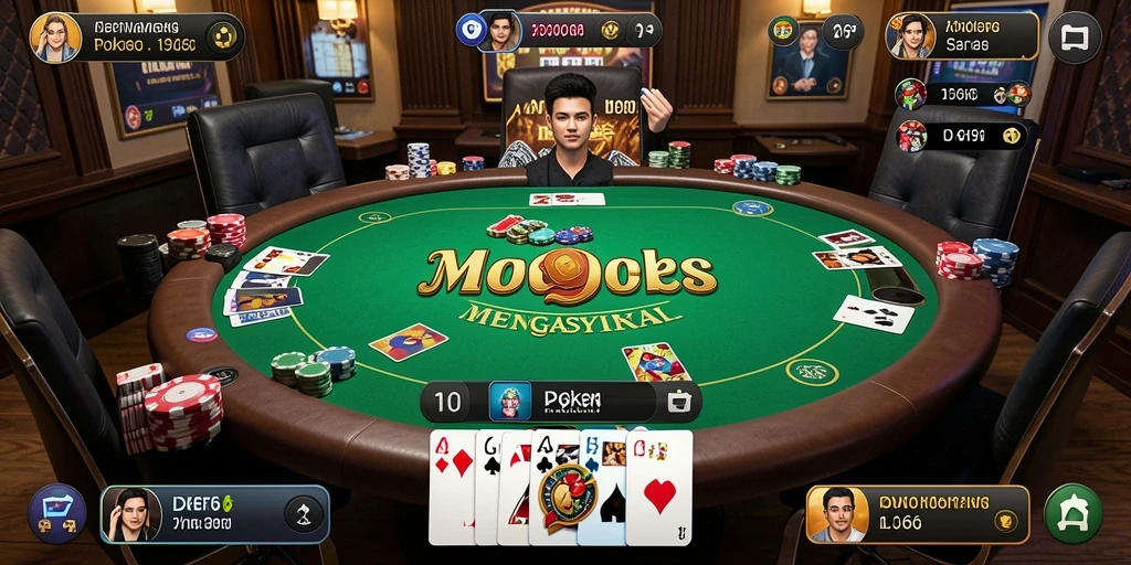 Screenshot ID66 menampilkan aksi seru permainan Poker.