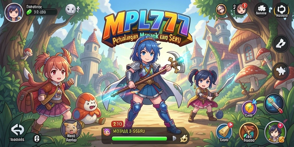 Tampilan gameplay MPL777 yang menarik dengan karakter anime.