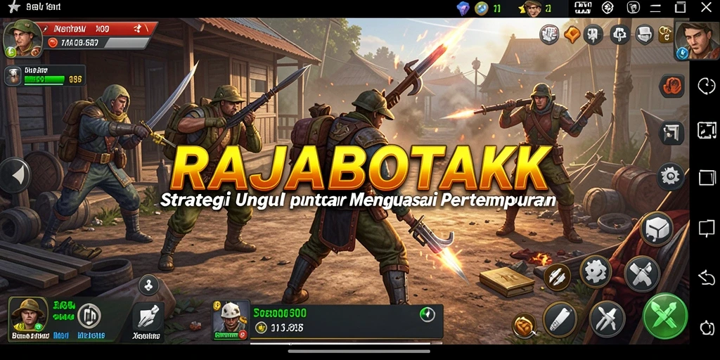 Tampilan gameplay menantang dari RAJABOTAK dengan strategi yang dinamis.