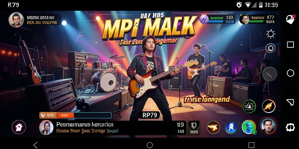 Screenshot RP79 yang menunjukkan momen seru saat bermain musik.